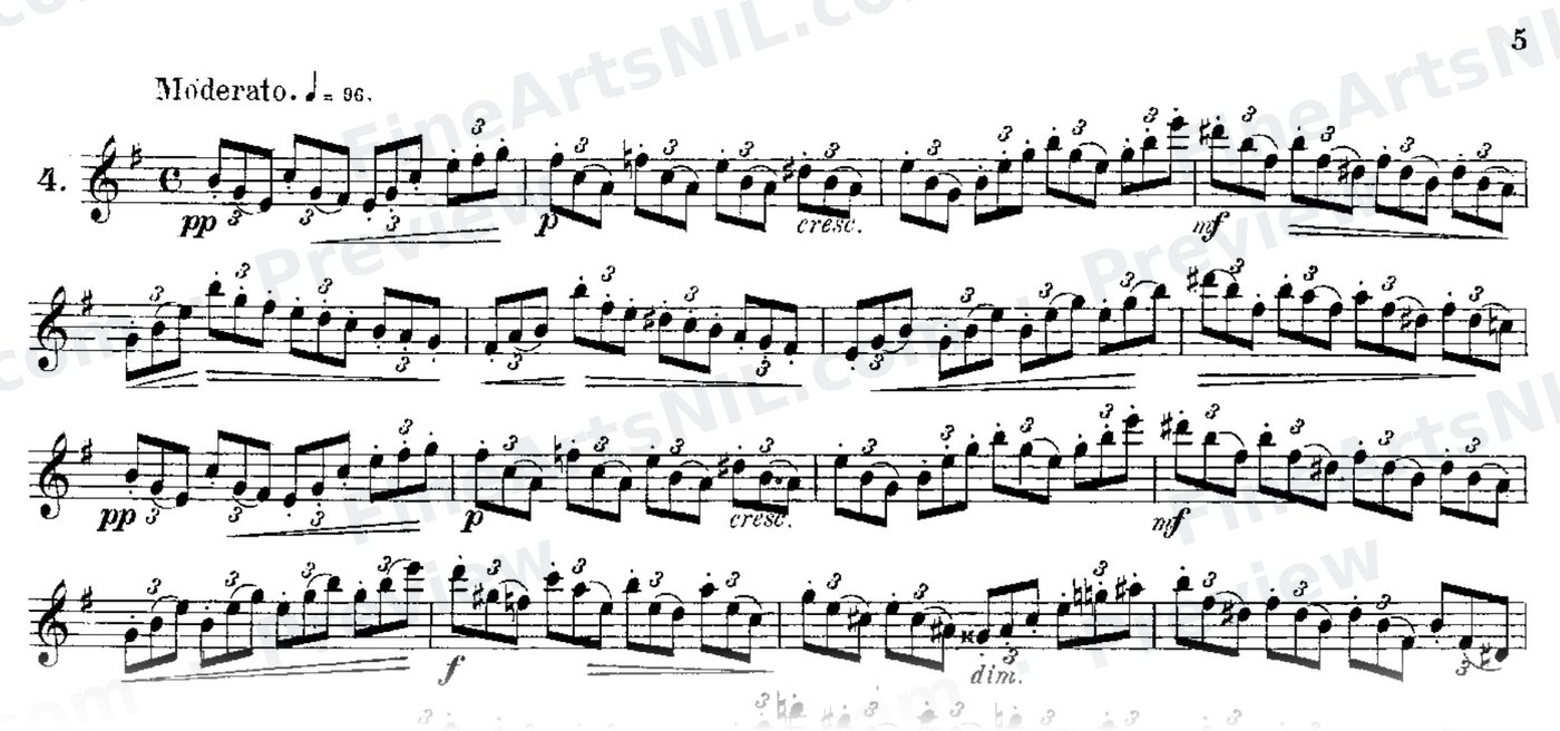 24 Instructive Exercises, Op. 30 / No. 4 / Exercise No. 4