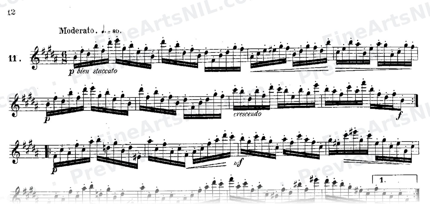 24 Instructive Exercises, Op. 30 / No. 11 / Exercise No. 11