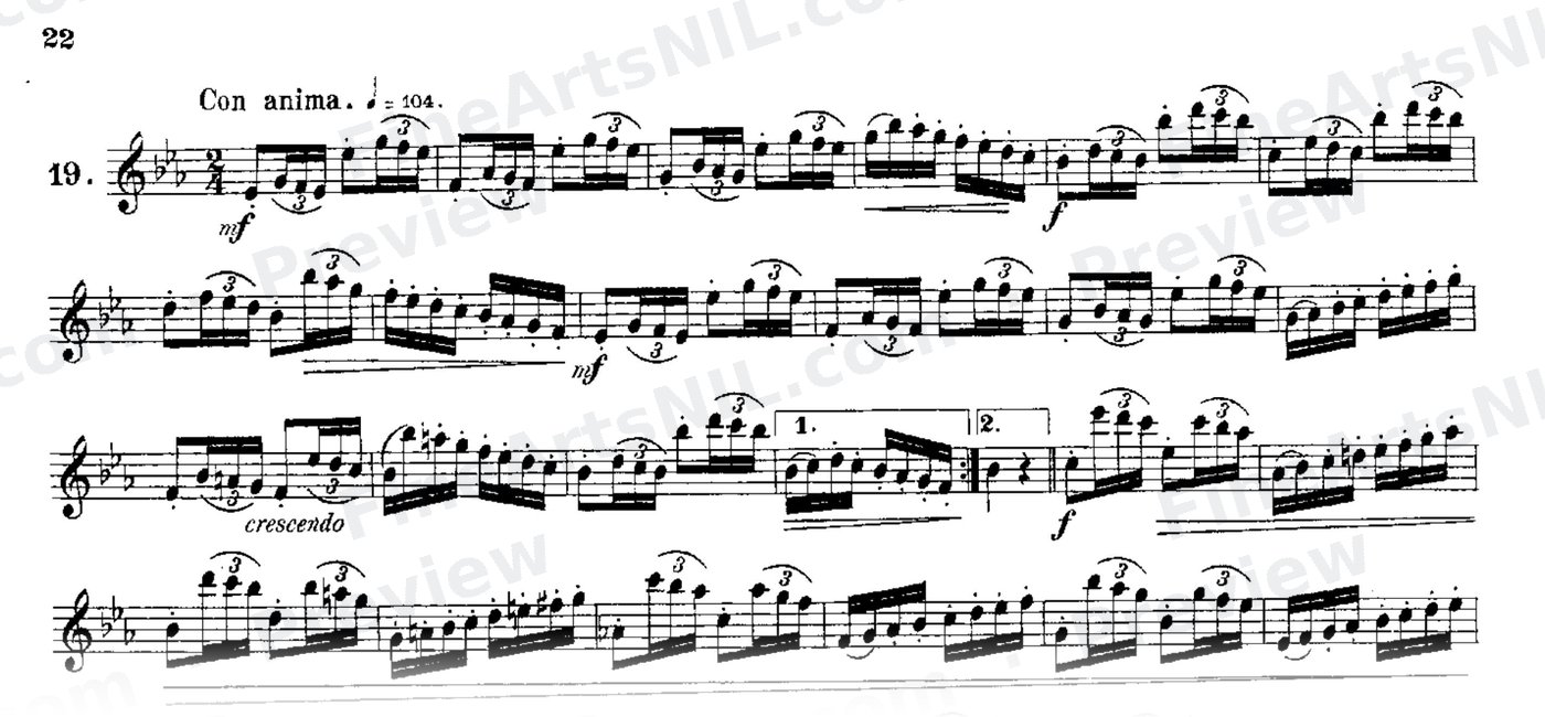 24 Instructive Exercises, Op. 30 / No. 21 / Exercise No. 21