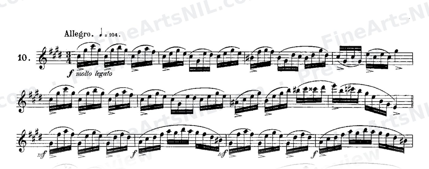 24 Instructive Exercises, Op. 30 / No. 10 / Exercise No. 10