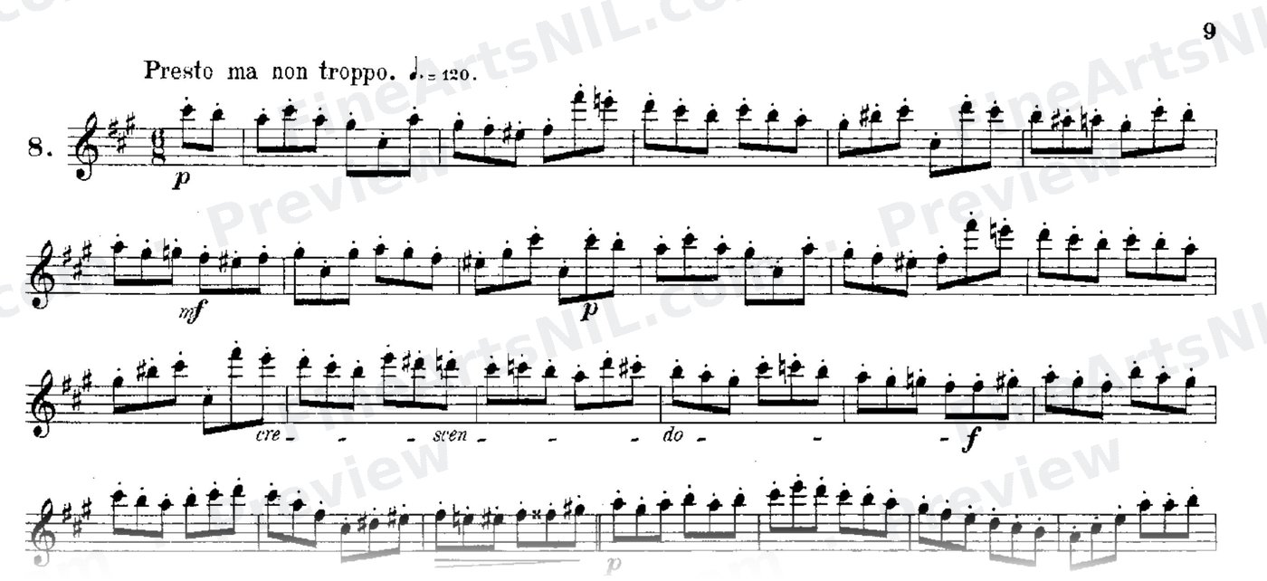 24 Instructive Exercises, Op. 30 / No. 8 / Exercise No. 8