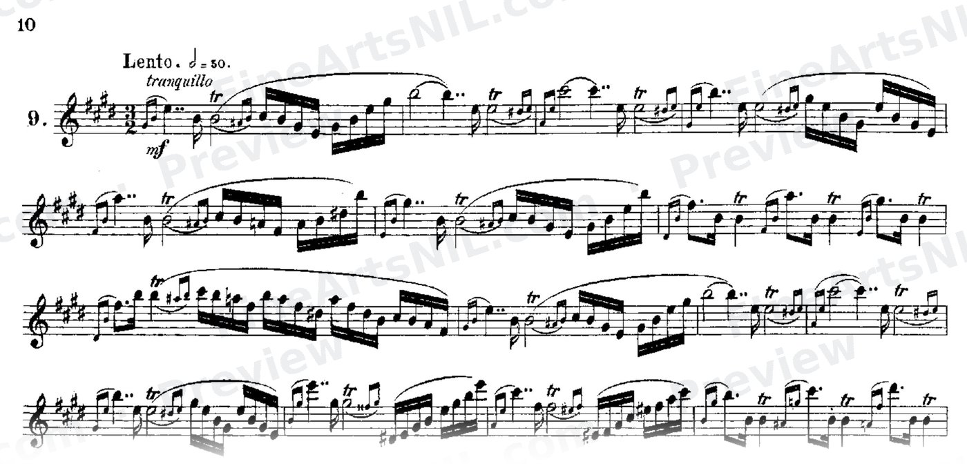 24 Instructive Exercises, Op. 30 / No. 9 / Exercise No. 9