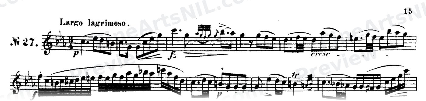 48 Studies, Op. 31 / No. 27 / Study No. 27