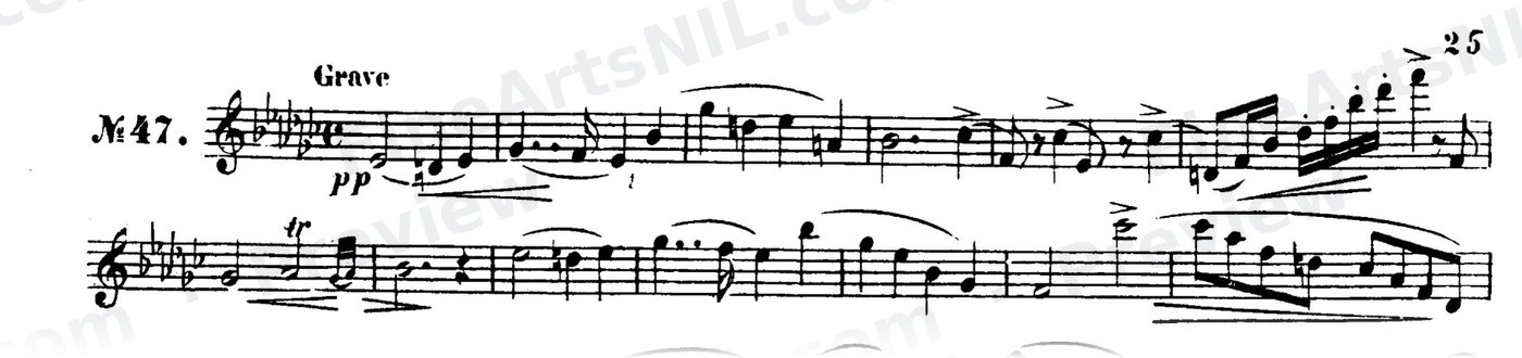 48 Studies, Op. 31 / No. 47 / Study No. 47