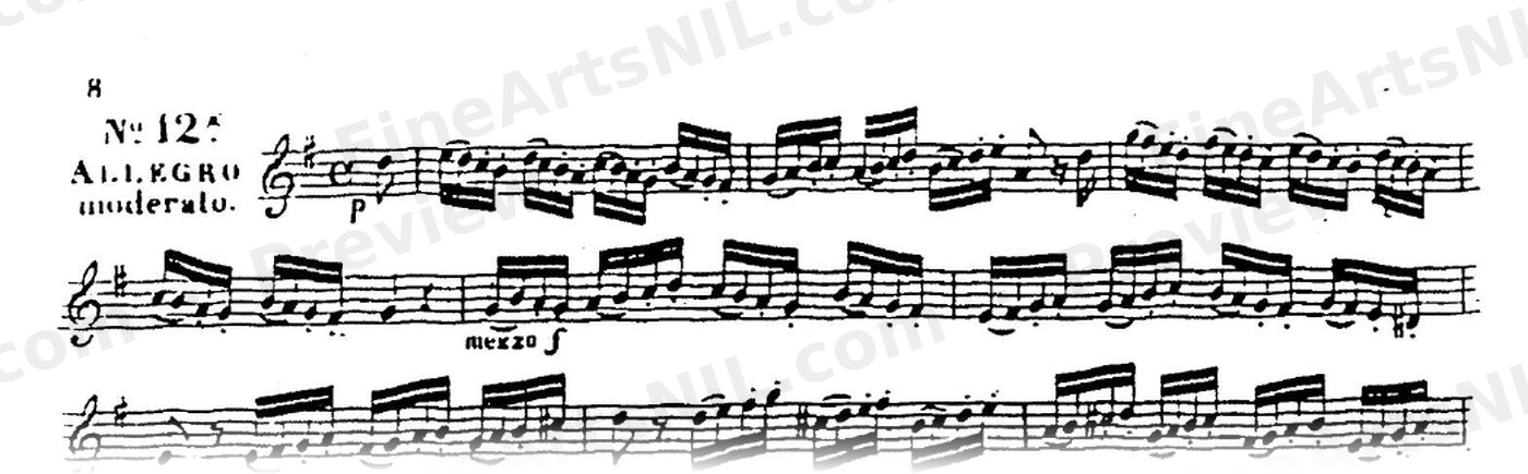 60 Selected Studies, Op. 6 Book I / No. 12 / Study No. 12