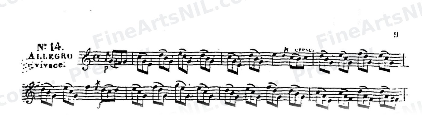60 Selected Studies, Op. 6 Book I / No. 14 / Study No. 14
