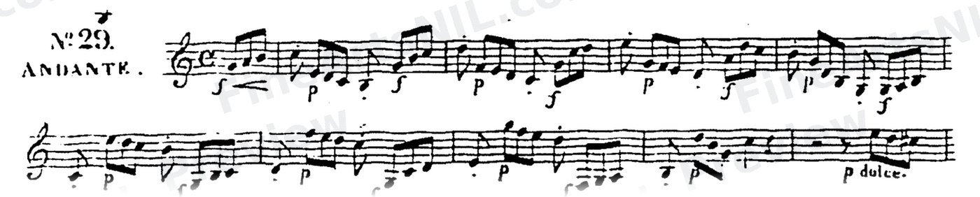 60 Selected Studies, Op. 6 Book I / No. 29 / Study No. 29