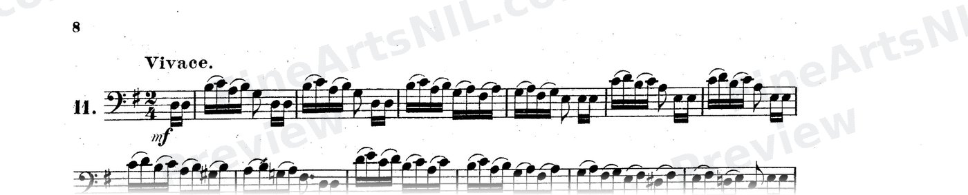 Bassoon Studies, Op. 8 Vol. II / No. 11 / Study No. 11