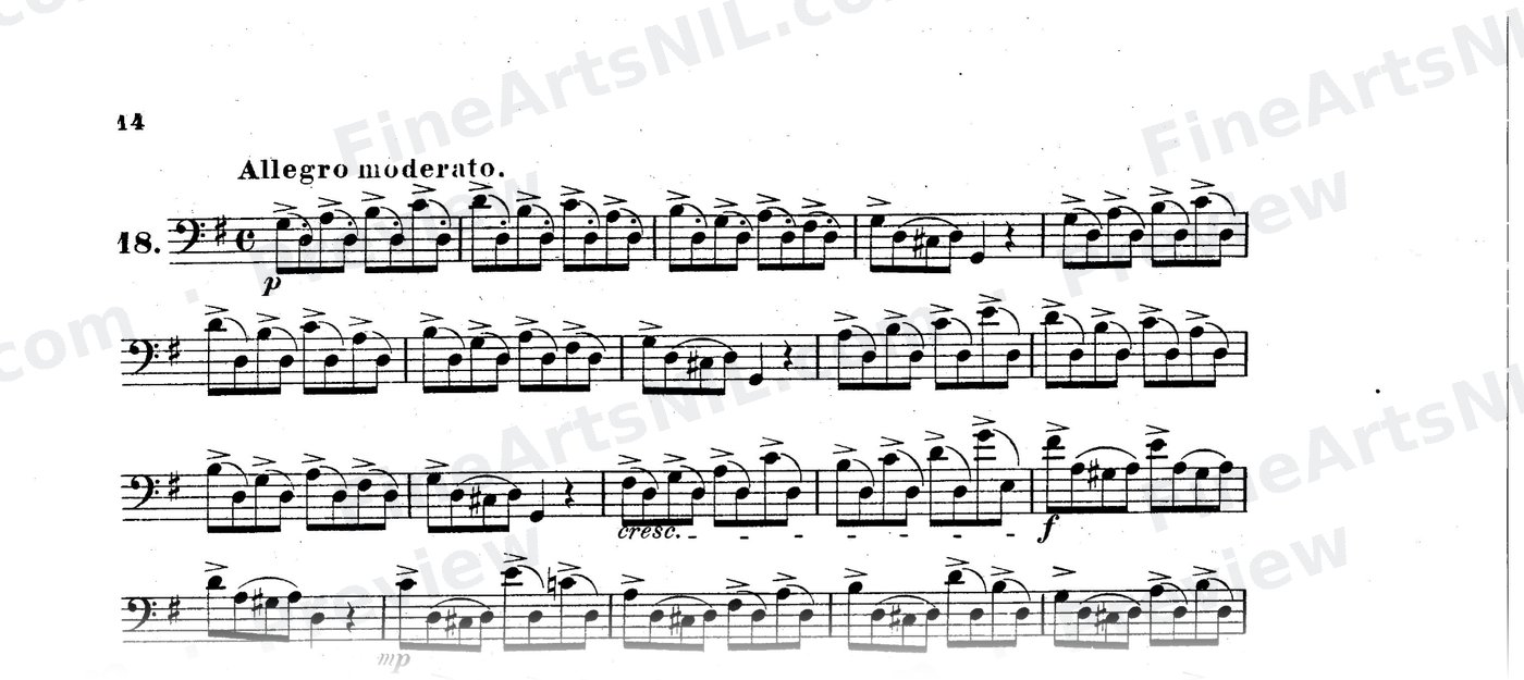 Bassoon Studies, Op. 8 Vol. II / No. 18 / Study No. 18
