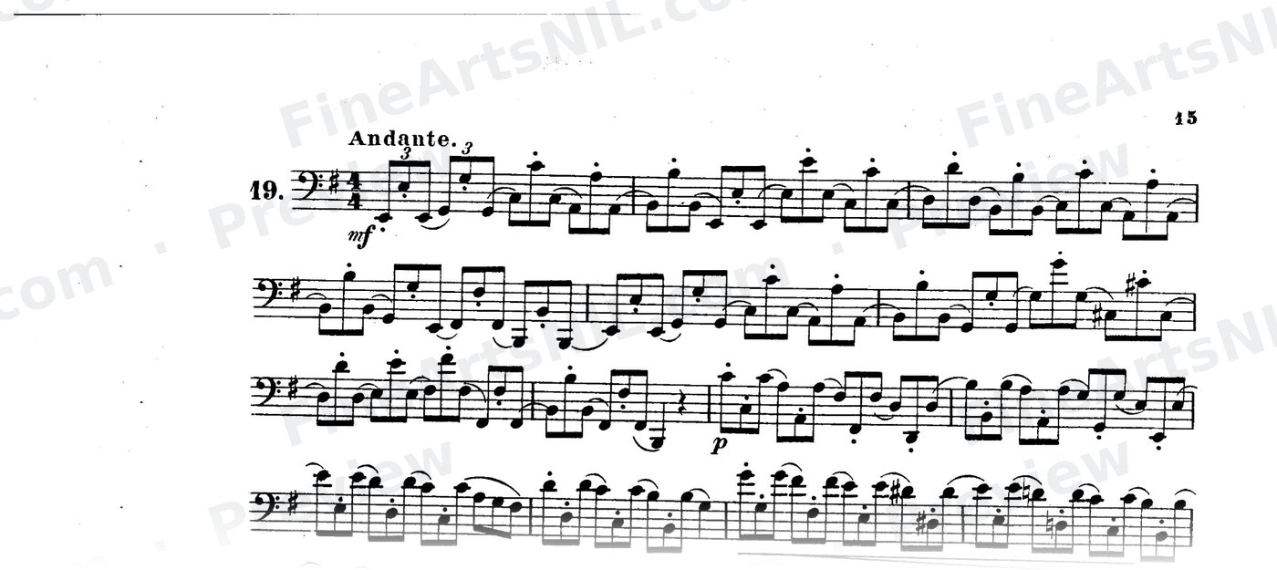 Bassoon Studies, Op. 8 Vol. II / No. 19 / Study No. 19