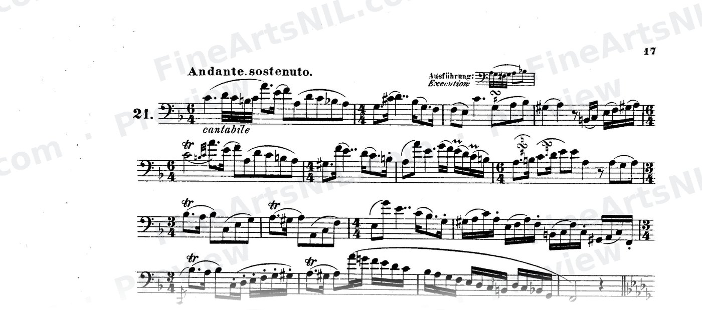 Bassoon Studies, Op. 8 Vol. II / No. 21 / Study No. 21