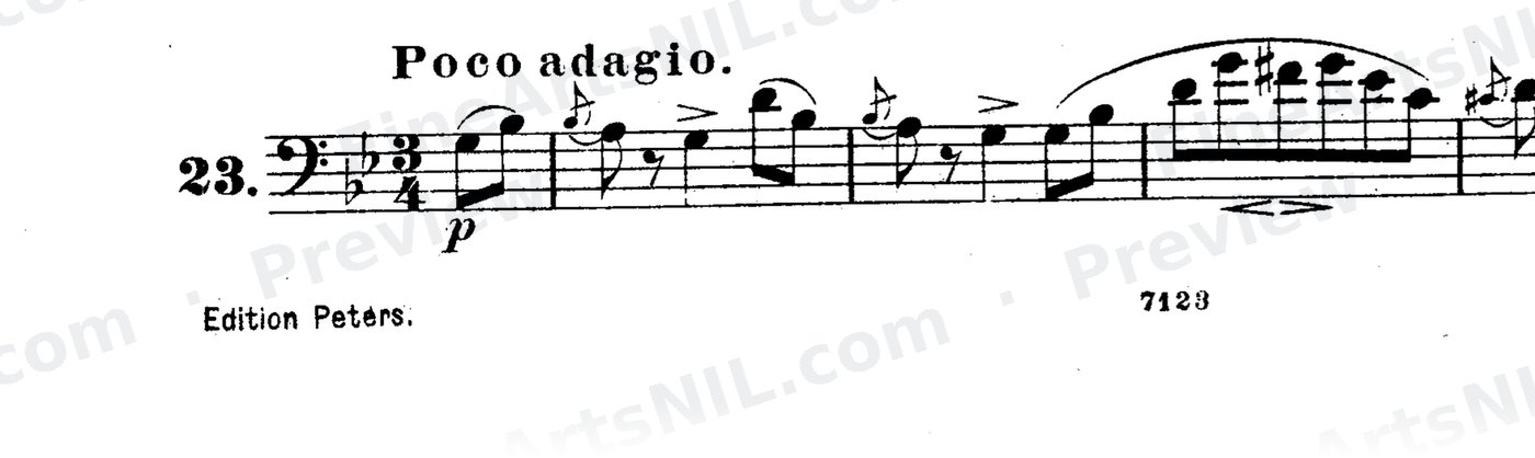 Bassoon Studies, Op. 8 Vol. II / No. 23 / Study No. 23