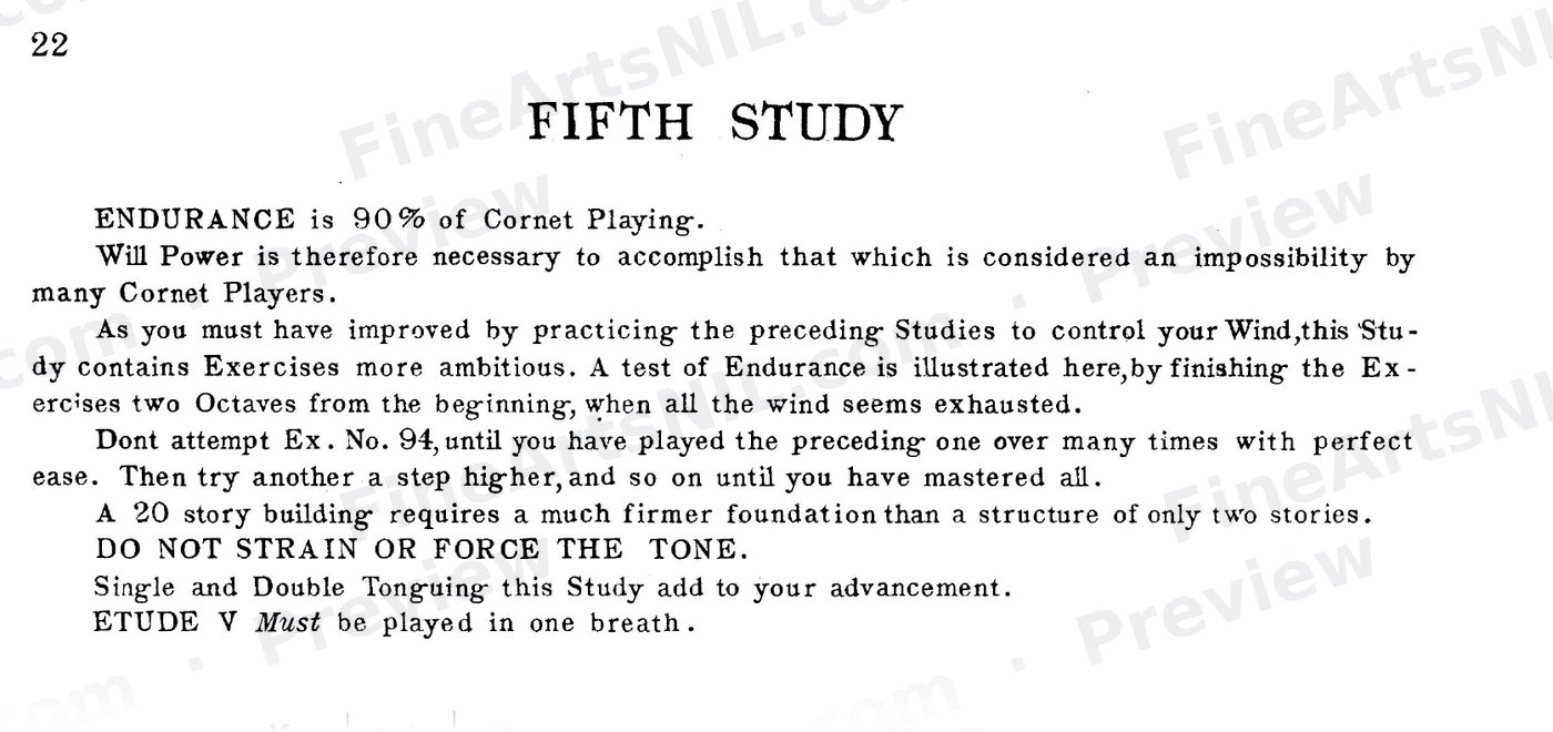 Technical Studies / No. 5 / Fifth Study