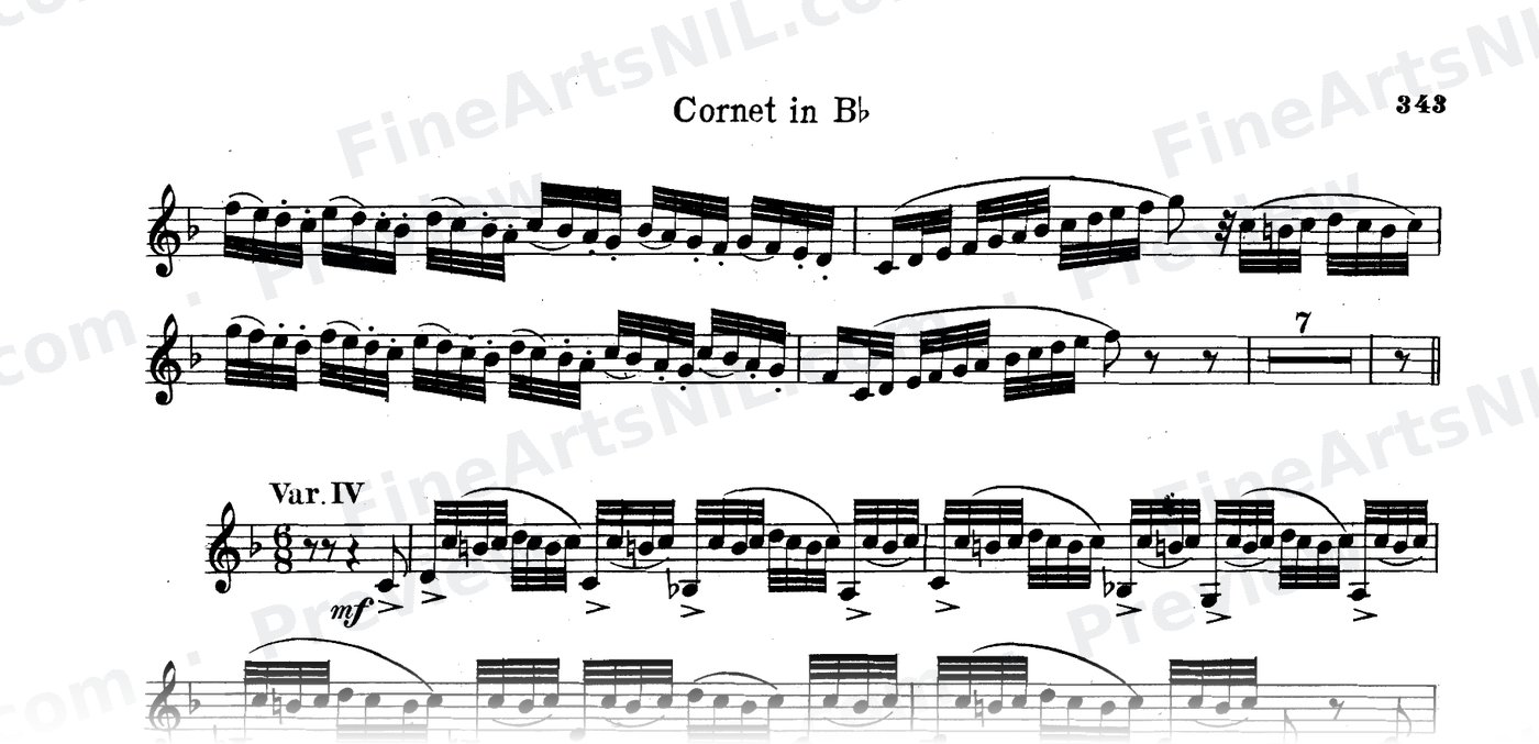 14 Celebrated Fantaisies and Airs Variés / No. 11 / Fantaisie and Variations on "The Carnival of Venice" - Var. IV