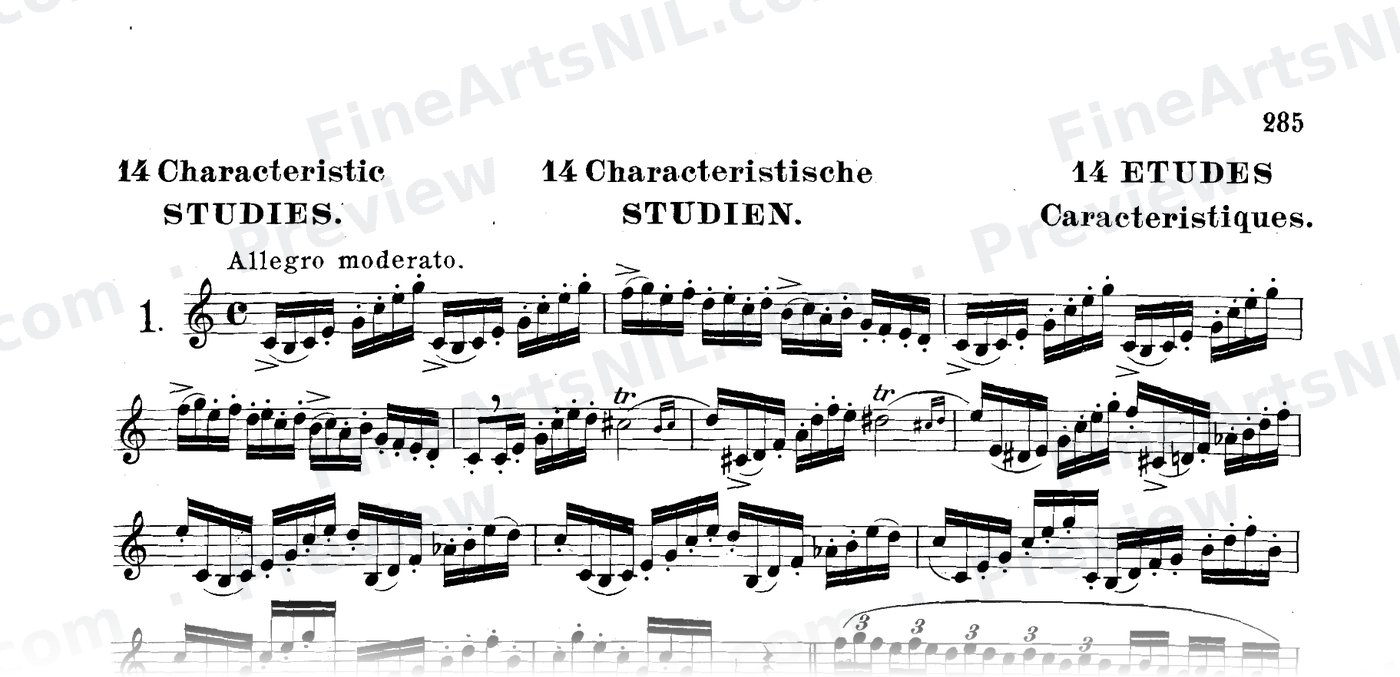 14 Characteristic Studies / No. 1