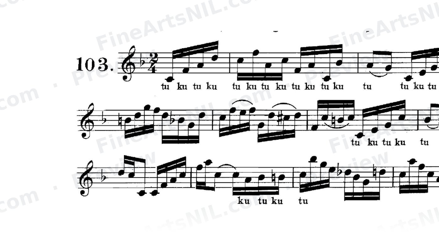 Double Tonguing / No. 103