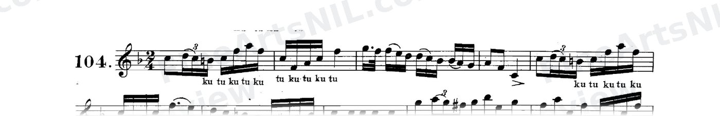 Double Tonguing / No. 104