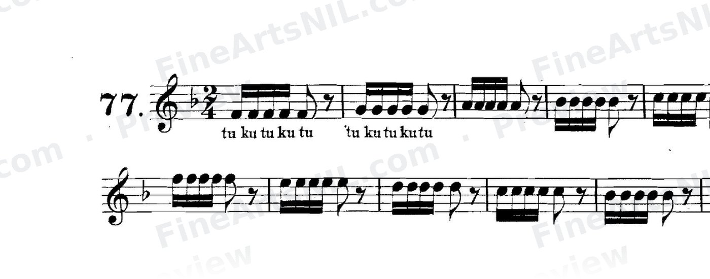 Double Tonguing / No. 77
