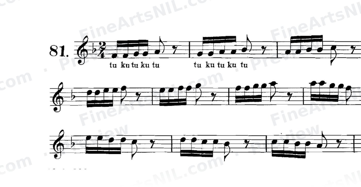 Double Tonguing / No. 81