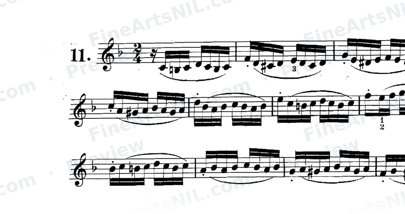 Preparatory Exercises on the Gruppetto / No. 11