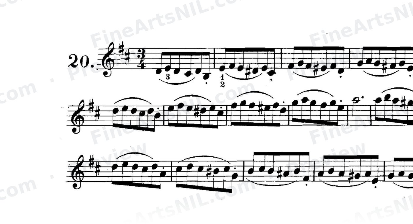 Preparatory Exercises on the Gruppetto / No. 20