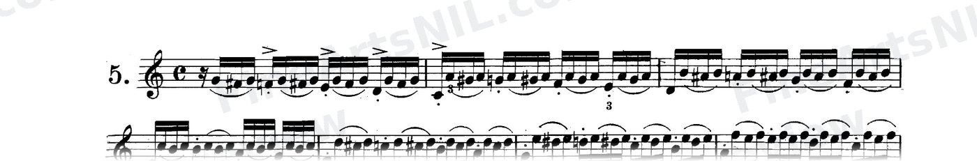 Preparatory Exercises on the Gruppetto / No. 5