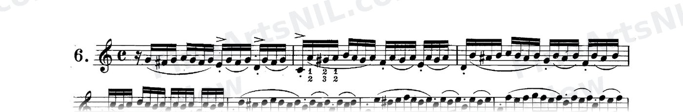 Preparatory Exercises on the Gruppetto / No. 6