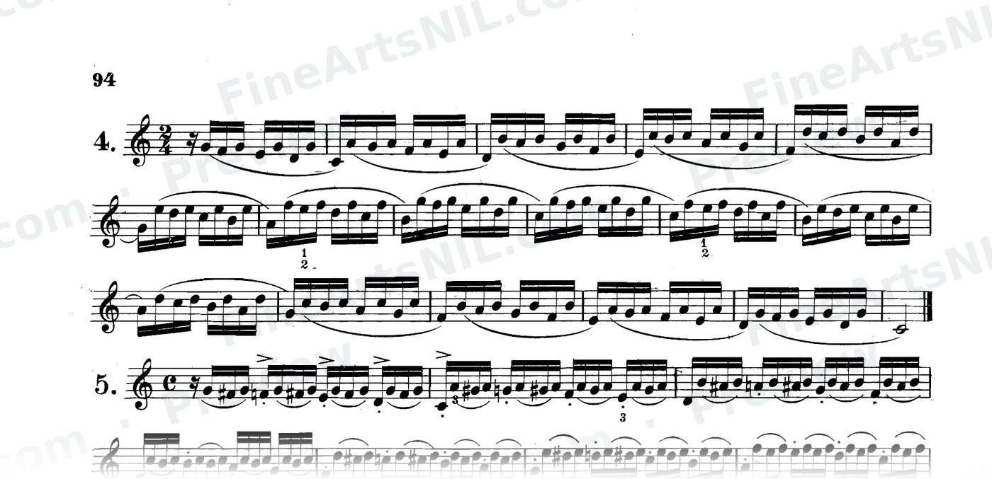 Preparatory Exercises on the Gruppetto / No. 7