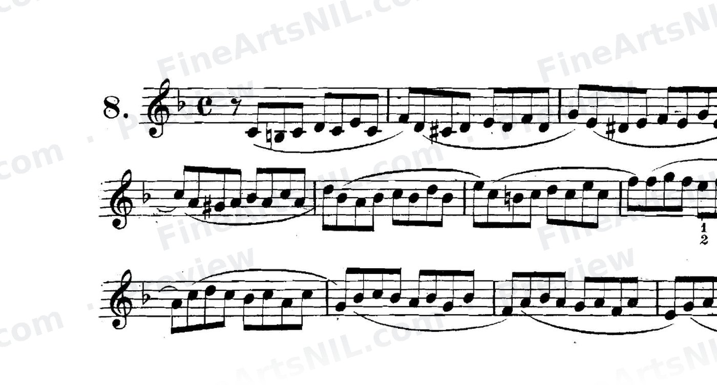 Preparatory Exercises on the Gruppetto / No. 8