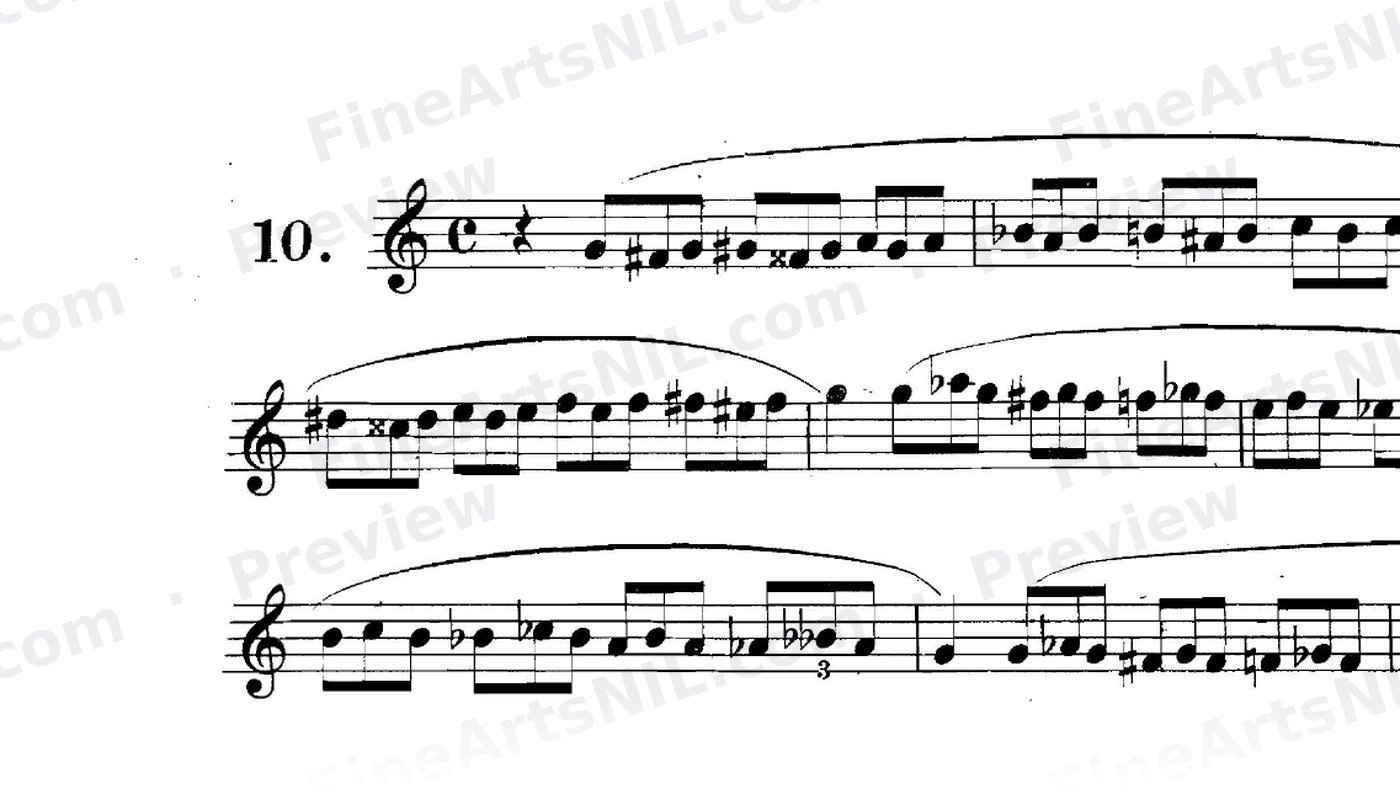 Scale Studies - Chromatic Triplets / No. 10