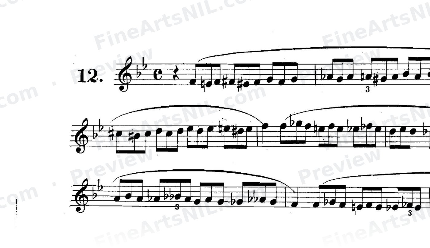 Scale Studies - Chromatic Triplets / No. 12