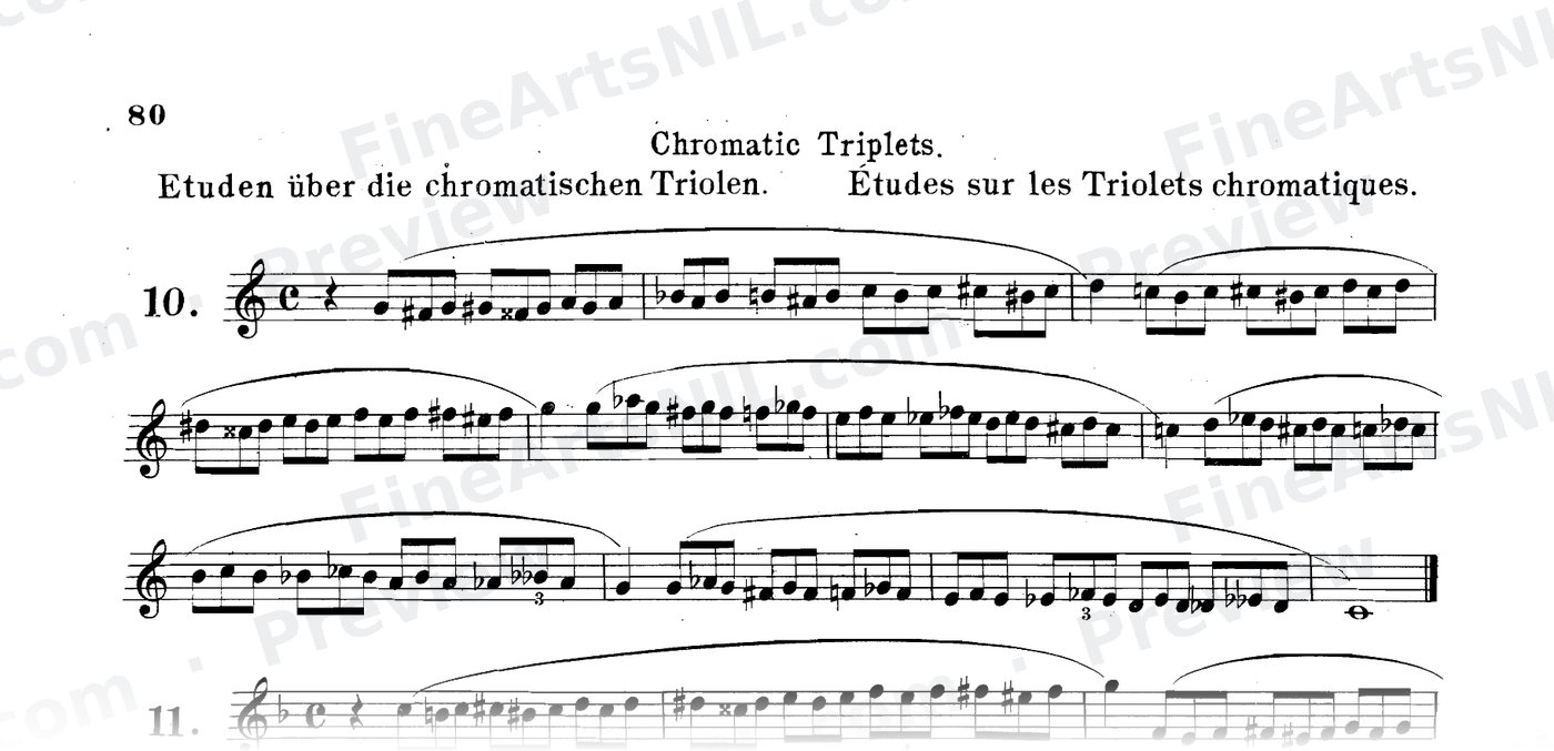 Scale Studies - Chromatic Triplets / No. 13