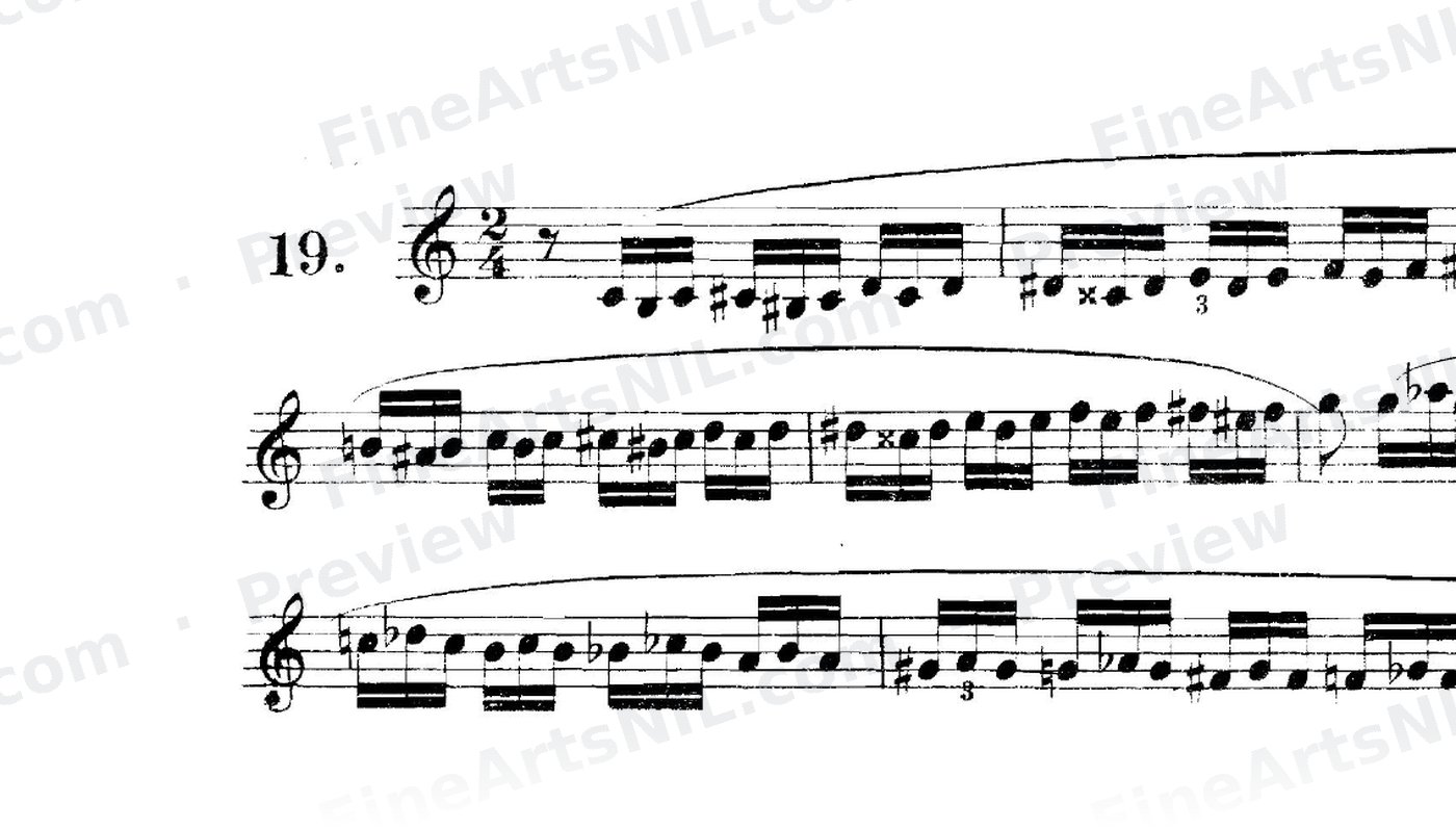 Scale Studies - Chromatic Triplets / No. 19