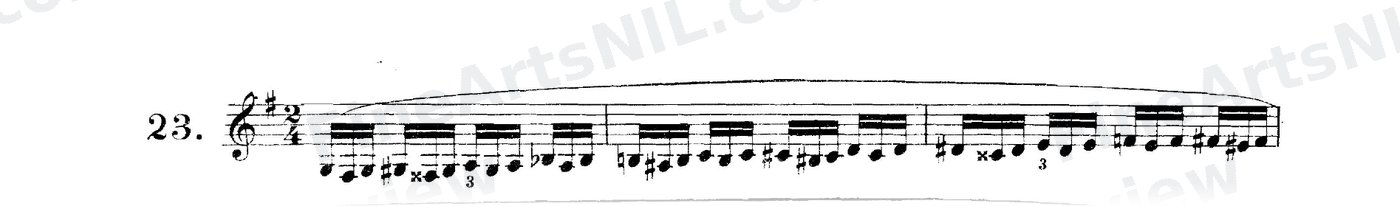 Scale Studies - Chromatic Triplets / No. 23