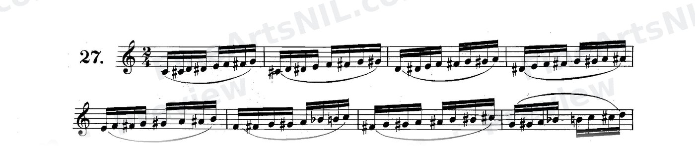 Scale Studies - Chromatic Triplets / No. 27