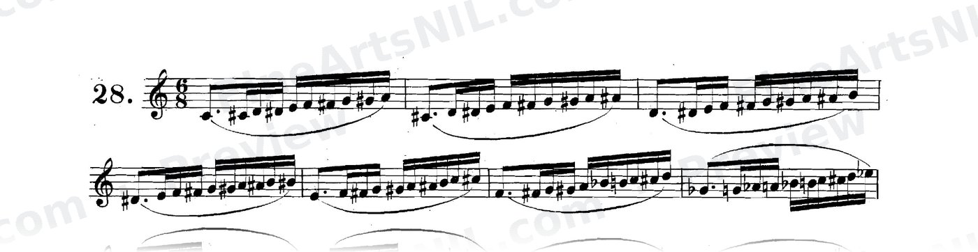 Scale Studies - Chromatic Triplets / No. 28